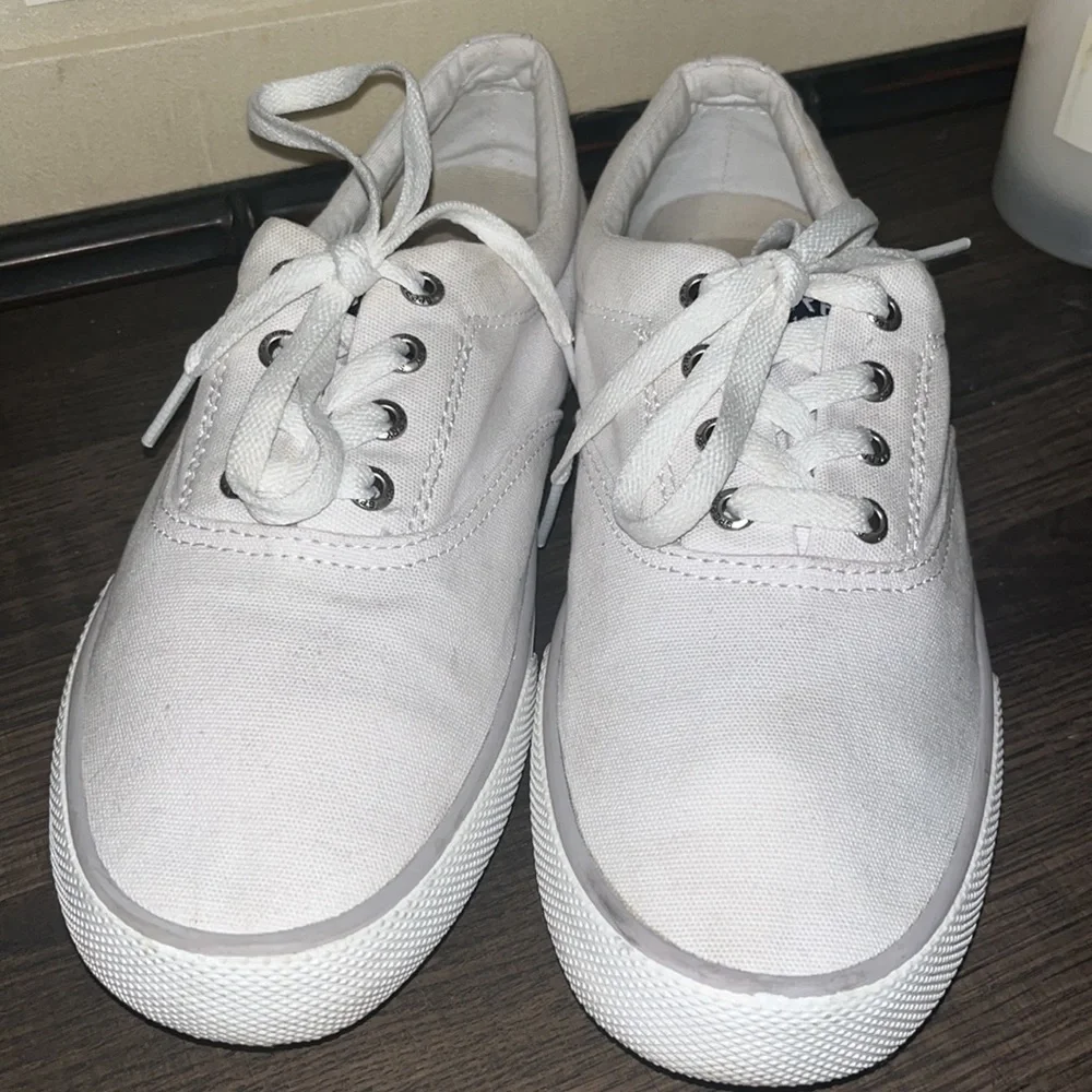 SPERRY TOP-SIDER STRIPER II CVO CANVAS WHITE SNEAKER [STS23881] (SIZE Men’s 8W)